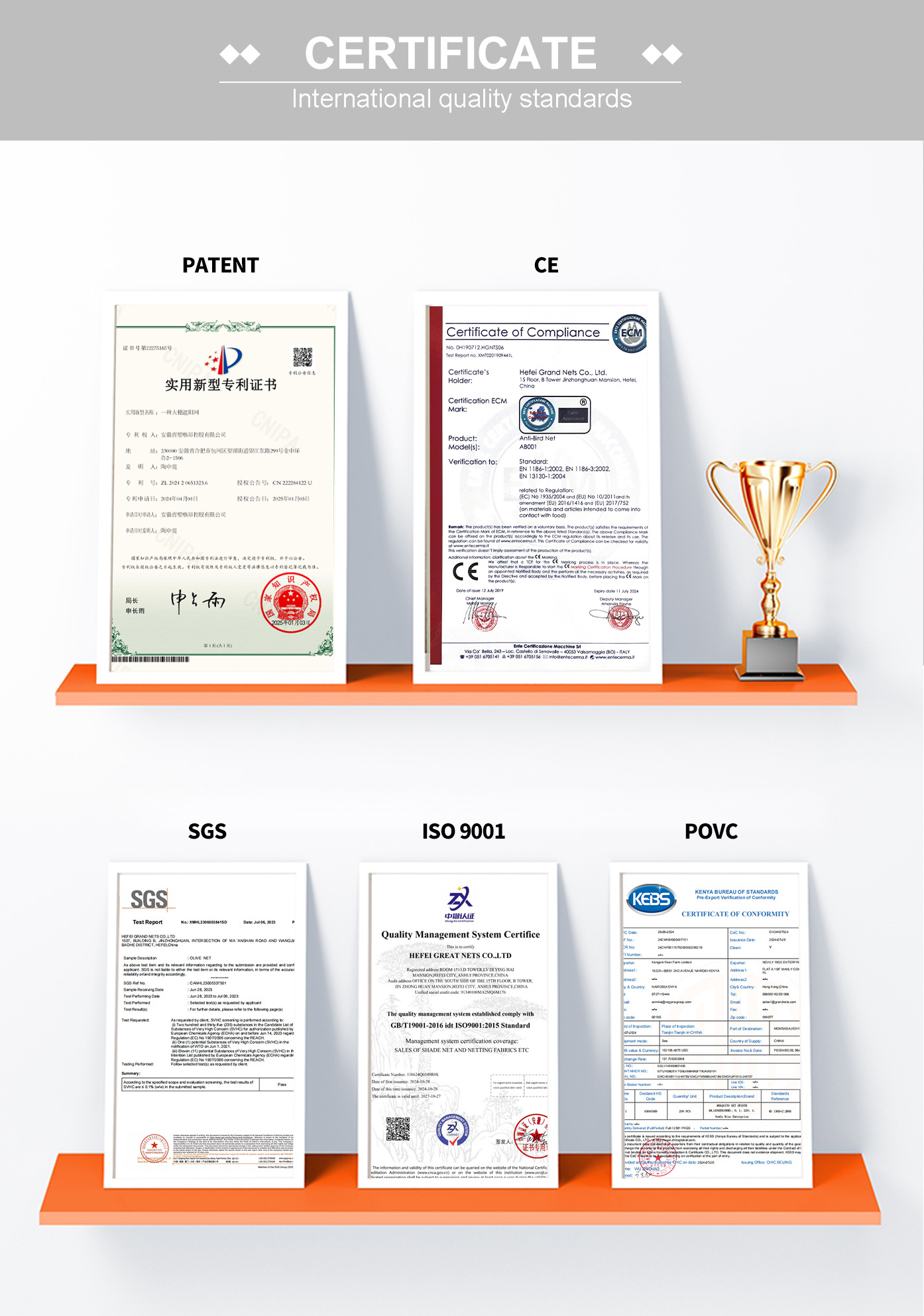 Certificates תעודות