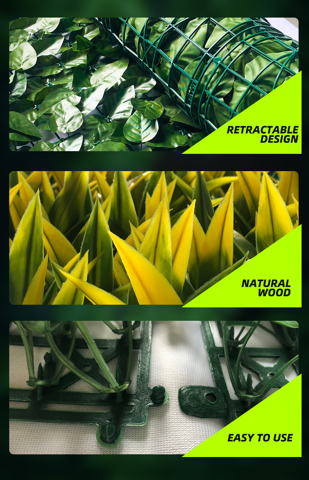 artificial leaf fence suppliers ספקי גדר עלים מלאכותיים