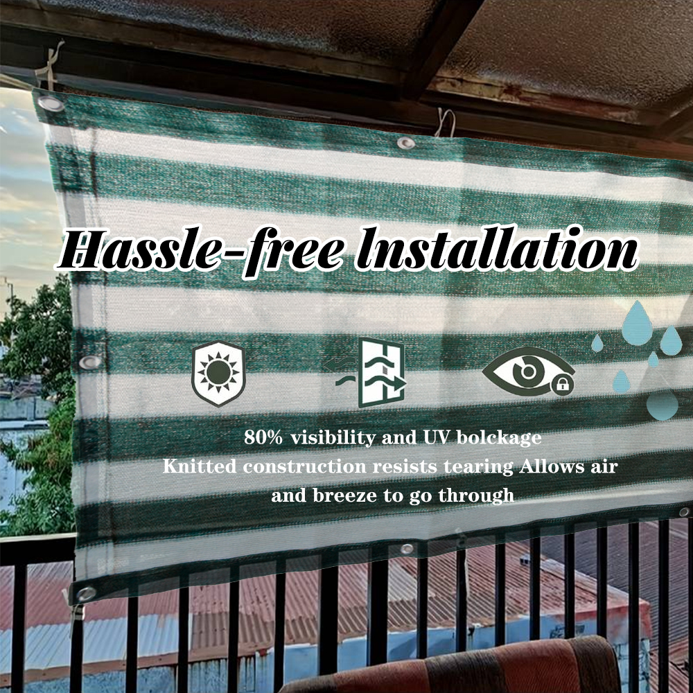 גדר מרפסת כבדה מסך פרטיות מסך צליל פלסטיק