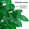 לוחות דשא מלאכותיים פלסטיק לגדר פרטיות חיצונית 