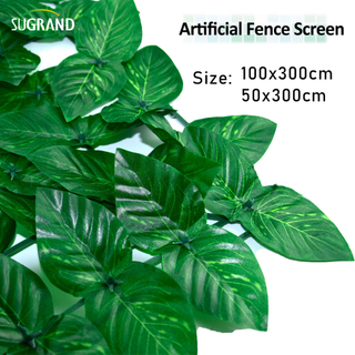 לוחות דשא מלאכותיים פלסטיק לגדר פרטיות חיצונית 