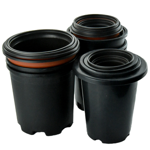 סירי משתלת צמחיים בצבע שחור עמיד מגשי צמחי השתלה