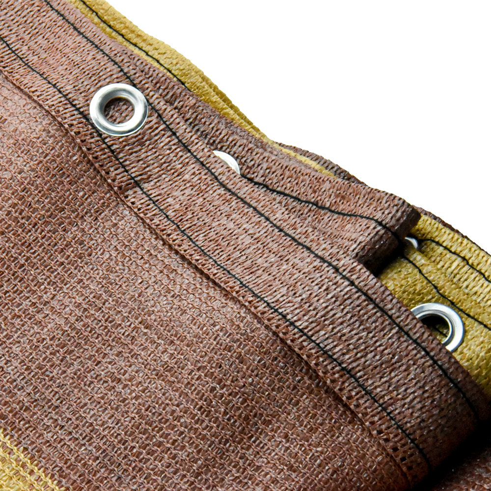 100% בתולי HDPE180GSM גוון צבע חום נטו למרפסת