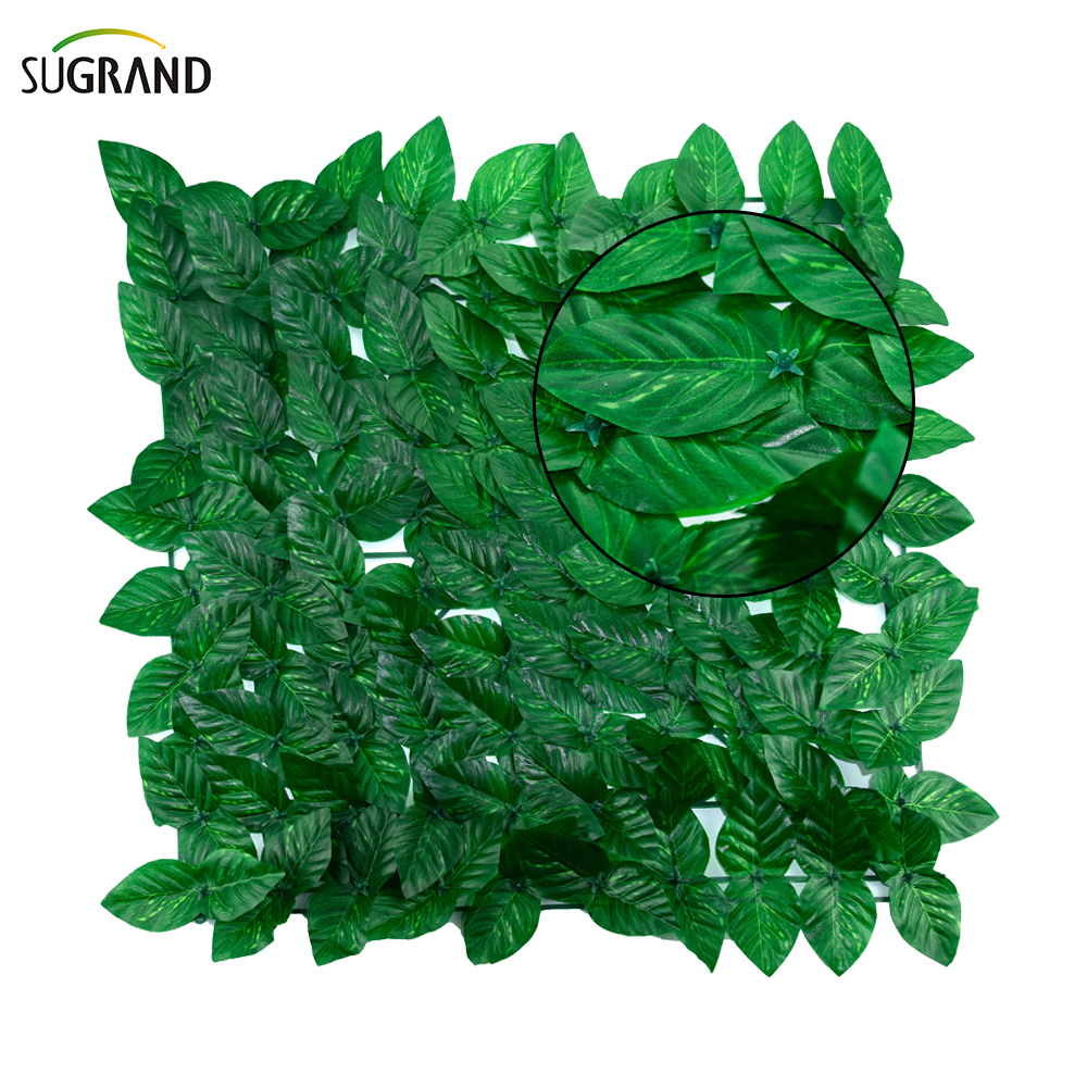 לוחות דשא מלאכותיים פלסטיק לגדר פרטיות חיצונית 