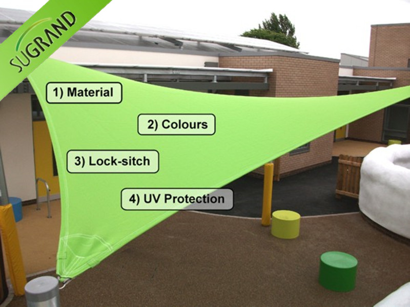 טרינגל חניית מכוניות גדולות צליל צל שמש מפרש לרשת