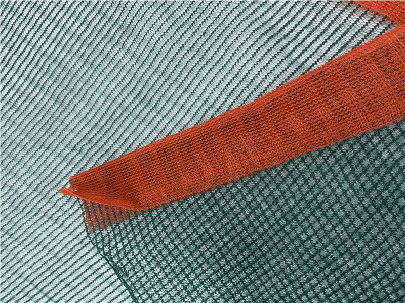 100GSM מונו משולש רשת זית ירוק וכתום