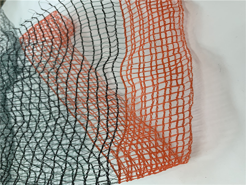 55GSM שחור וירוק צרפת זית רשת עם קצה אדום מחוזק