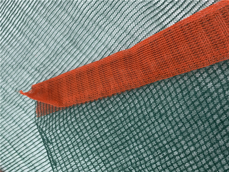 100GSM מונו משולש רשת זית ירוק וכתום