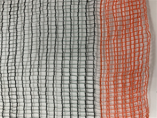 55GSM שחור וירוק צרפת זית רשת עם קצה אדום מחוזק