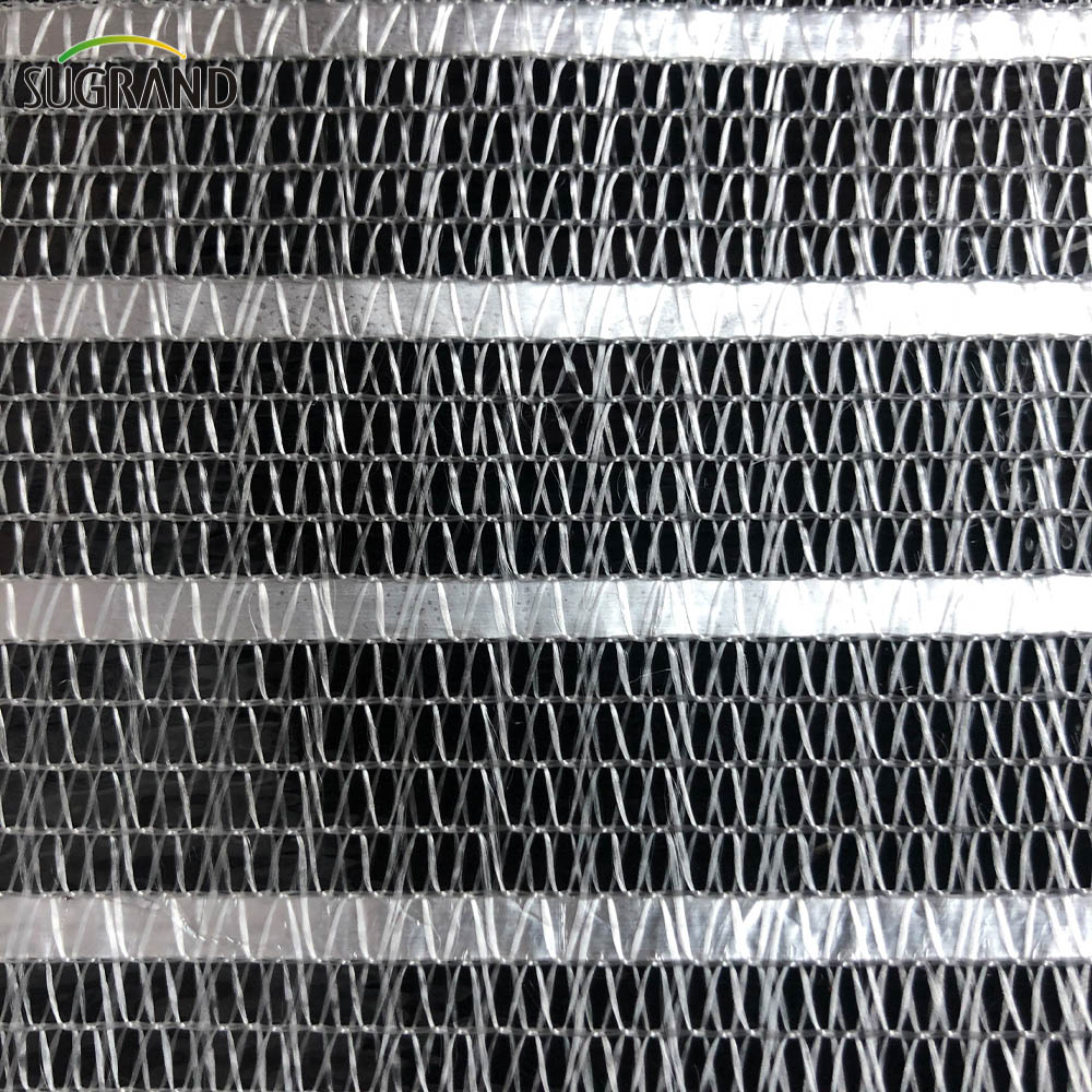 50% נטו צל אלומיניום כסף להגנה על גן מרפסת 