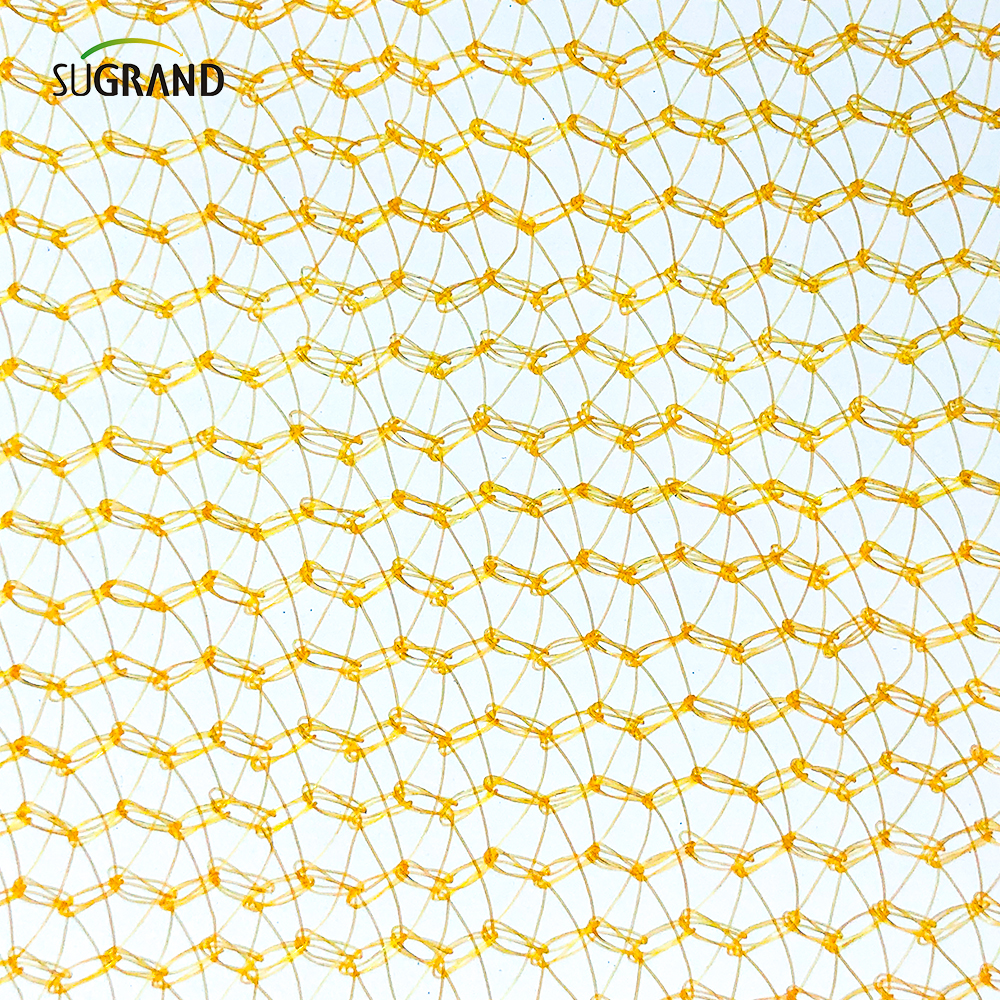 הגנת בניין פיגומים רשת בטיחות אפור עם חור כפתור