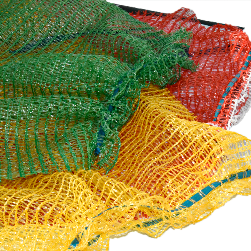 PE ירקות שקית רשת בצל שקית רשת עם שרוך