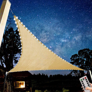 צל שמש בצבע בז 'מפרש ברשת