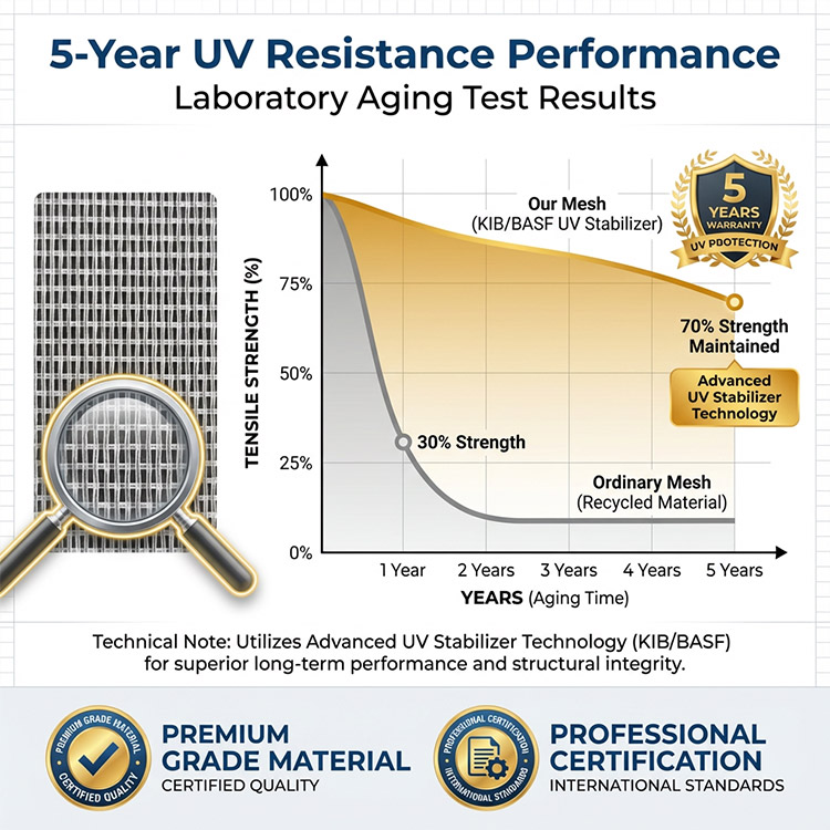 רשת חרקים מוגנת UV