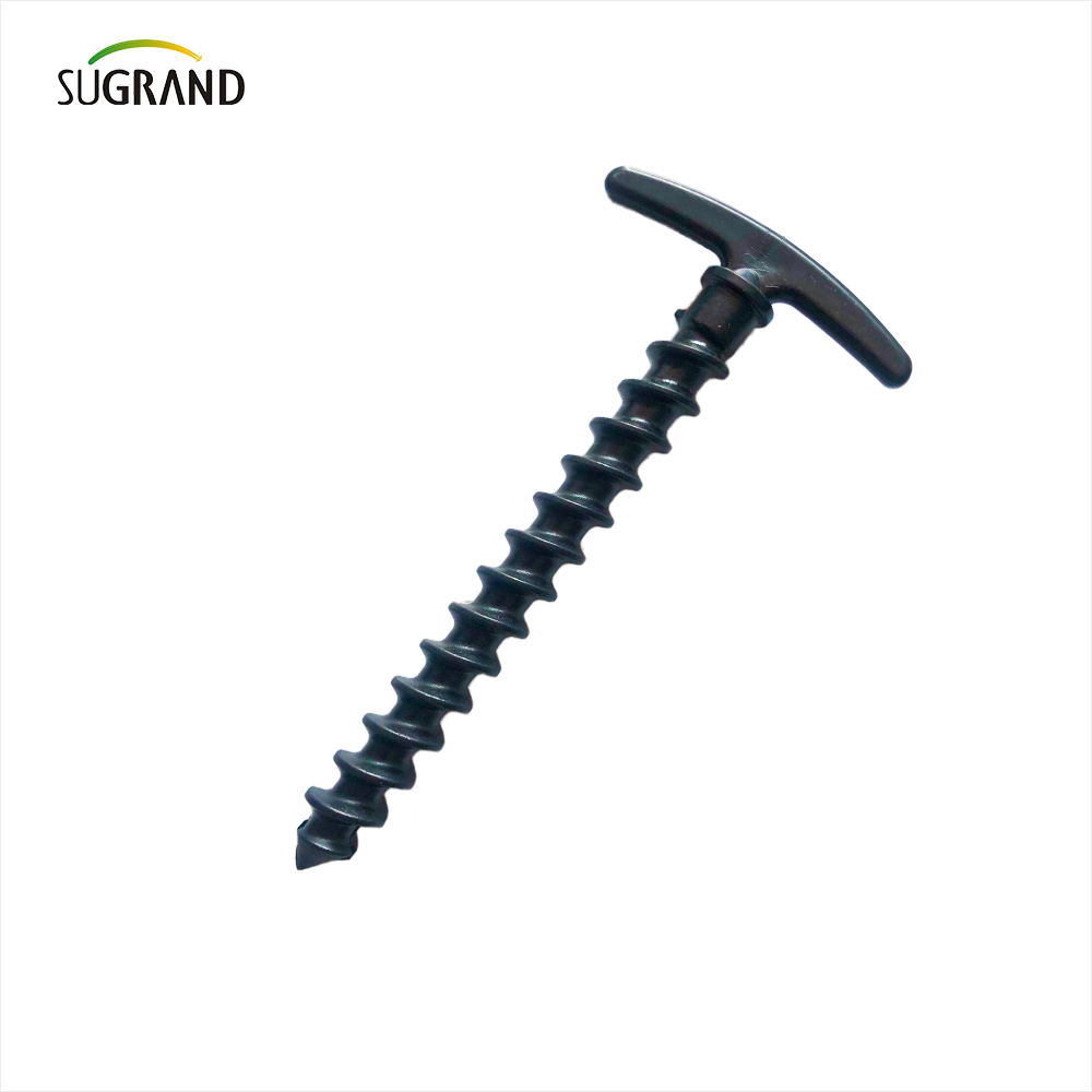 ציפורניים קרקע שחורות מפלסטיק בד גינון קבוע לא קל לקלף