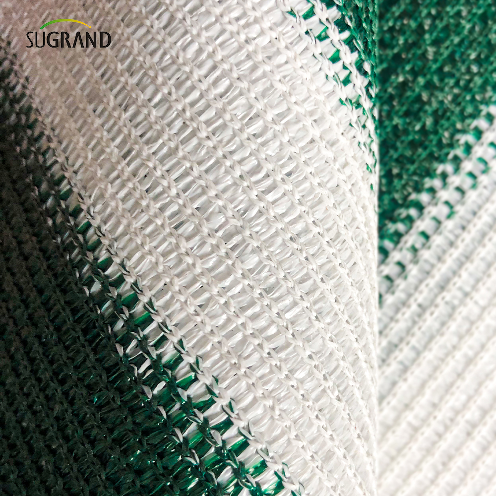 באיכות גבוהה 6 מחטים תיל שטוח מרפסת פלסטיק נטו חום ולבן דו צבעי אטום לרוח