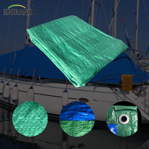 בד פלסטיק עמיד למים PE Blue-Green Tarpaulin לחקלאות