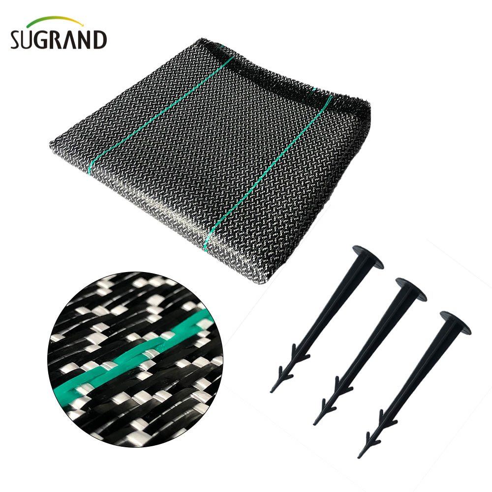 כיסוי קרקע שחור ולבן 0.7*100 מ 'מחצלת עשב לשוק צ'ילה