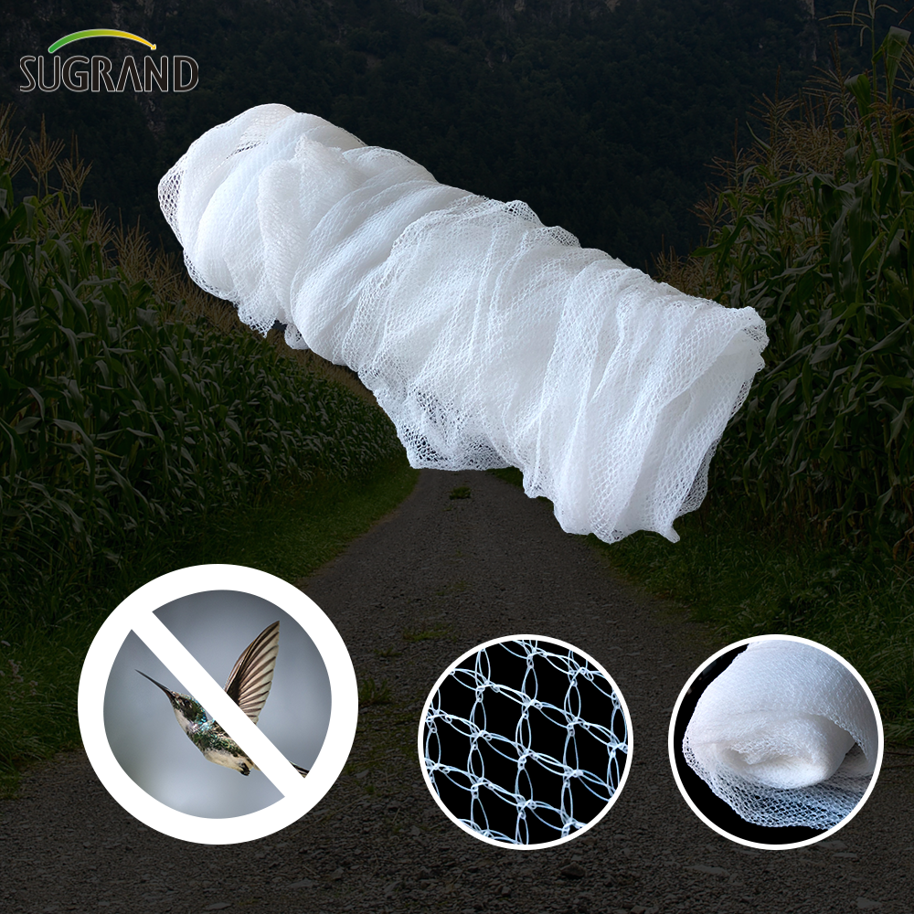 100% HDPE לבנה אנטי ציפורה נטו ערפל ניילון ניילון ניילון