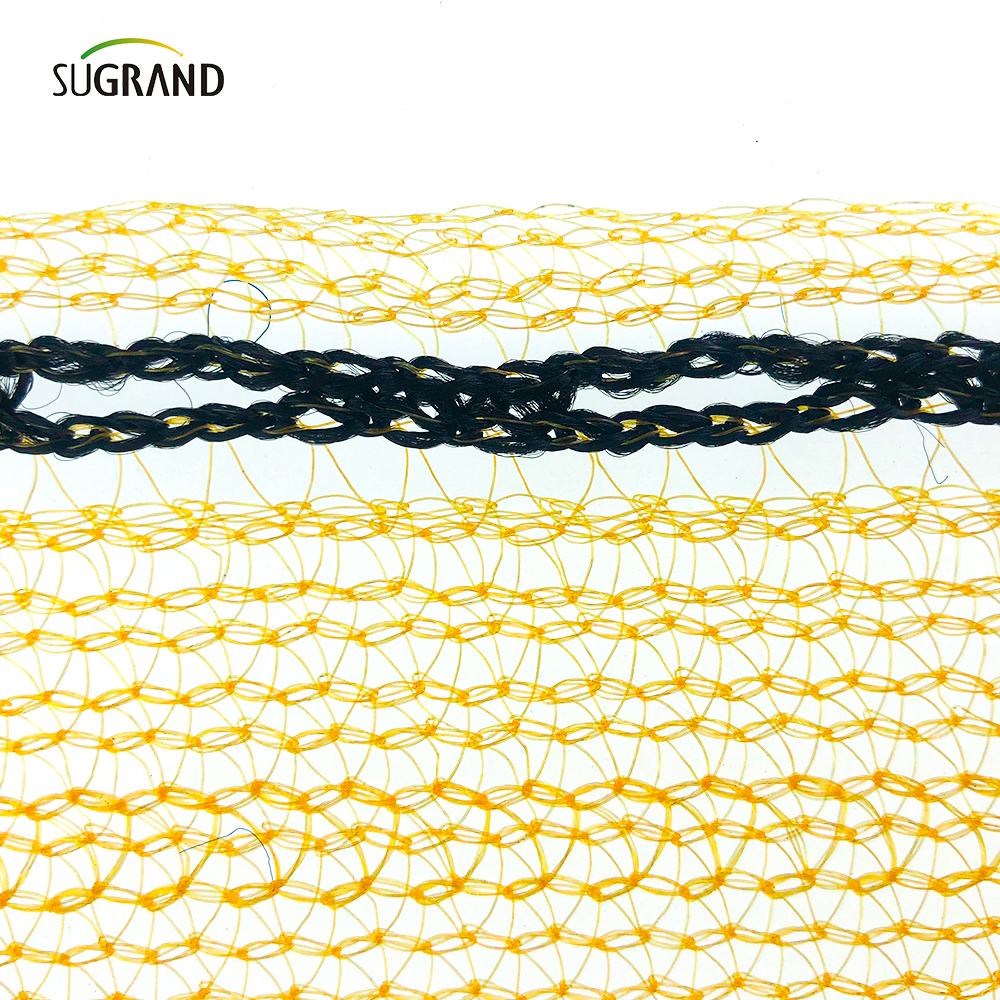 הגנת בניין פיגומים רשת בטיחות אפור עם חור כפתור