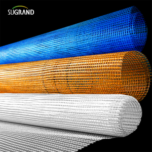 רשת רשת פיברגלס מצופה 160 גרם לרשת לבנייה