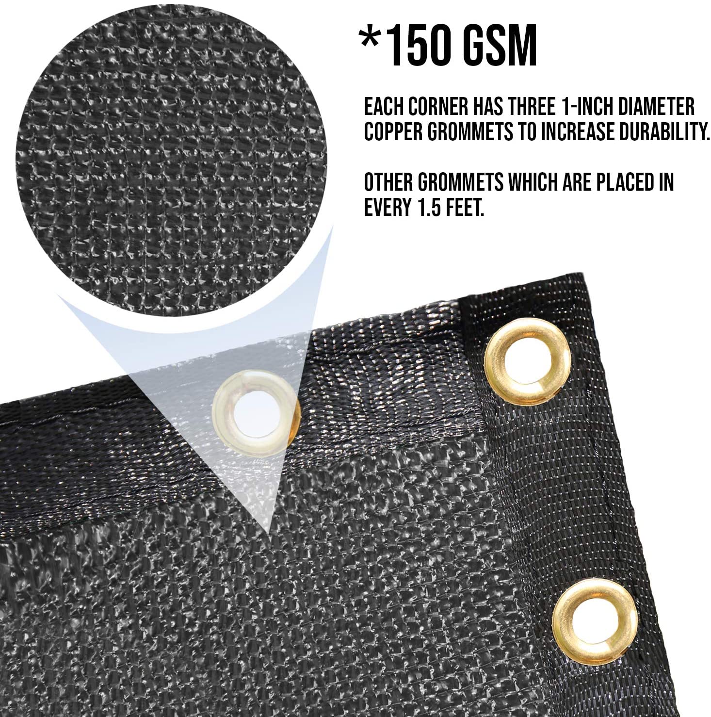 גדר שחורה מסך פרטיות שמשה קדמית של UV סתימה גדר גדר גדר