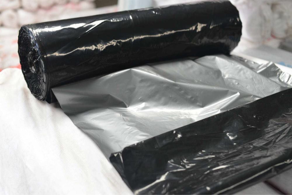 סרט מפלש פלסטיק שחור כסף לחקלאות חקלאות