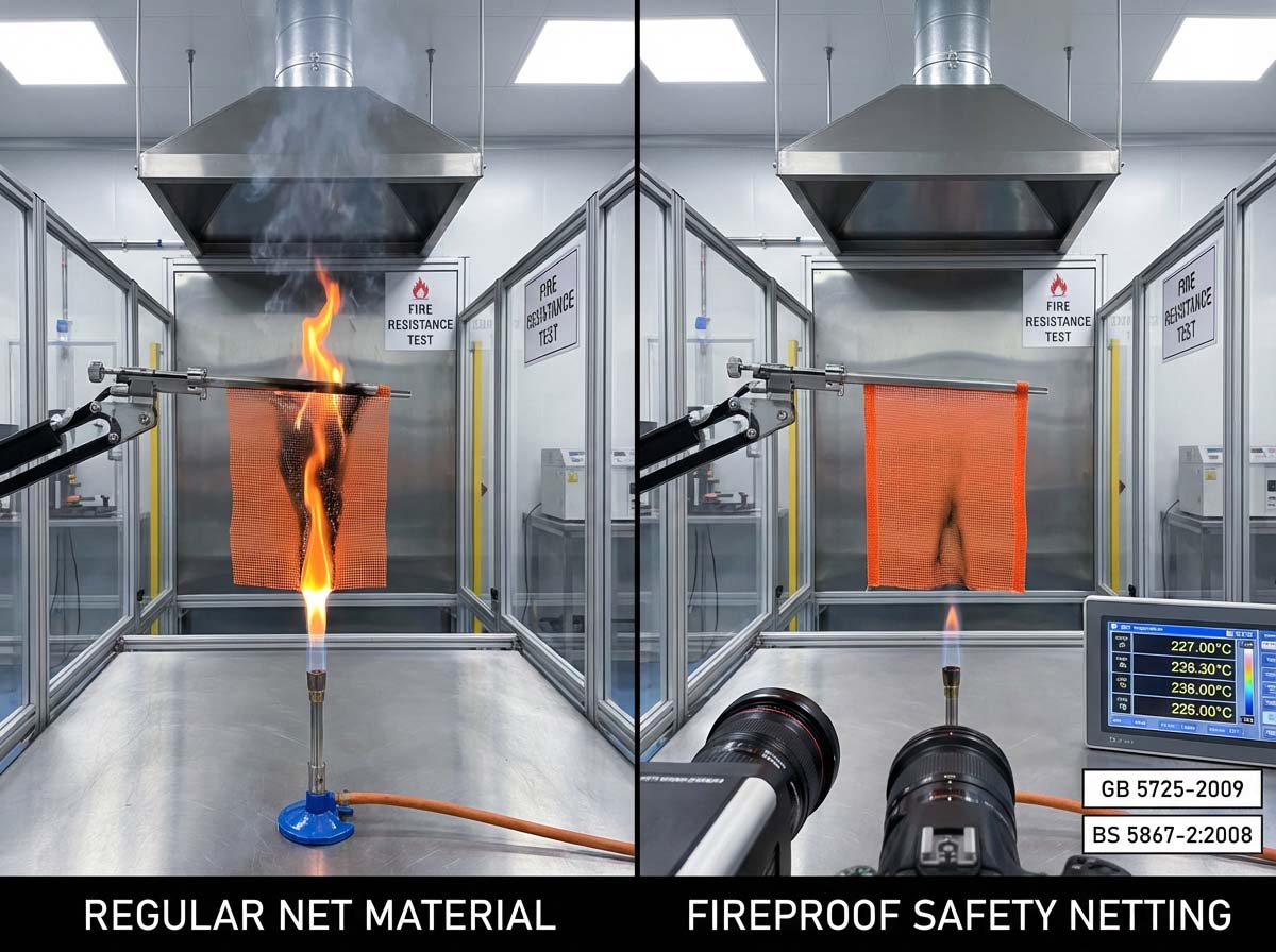 רשת פיגום מעכב אש