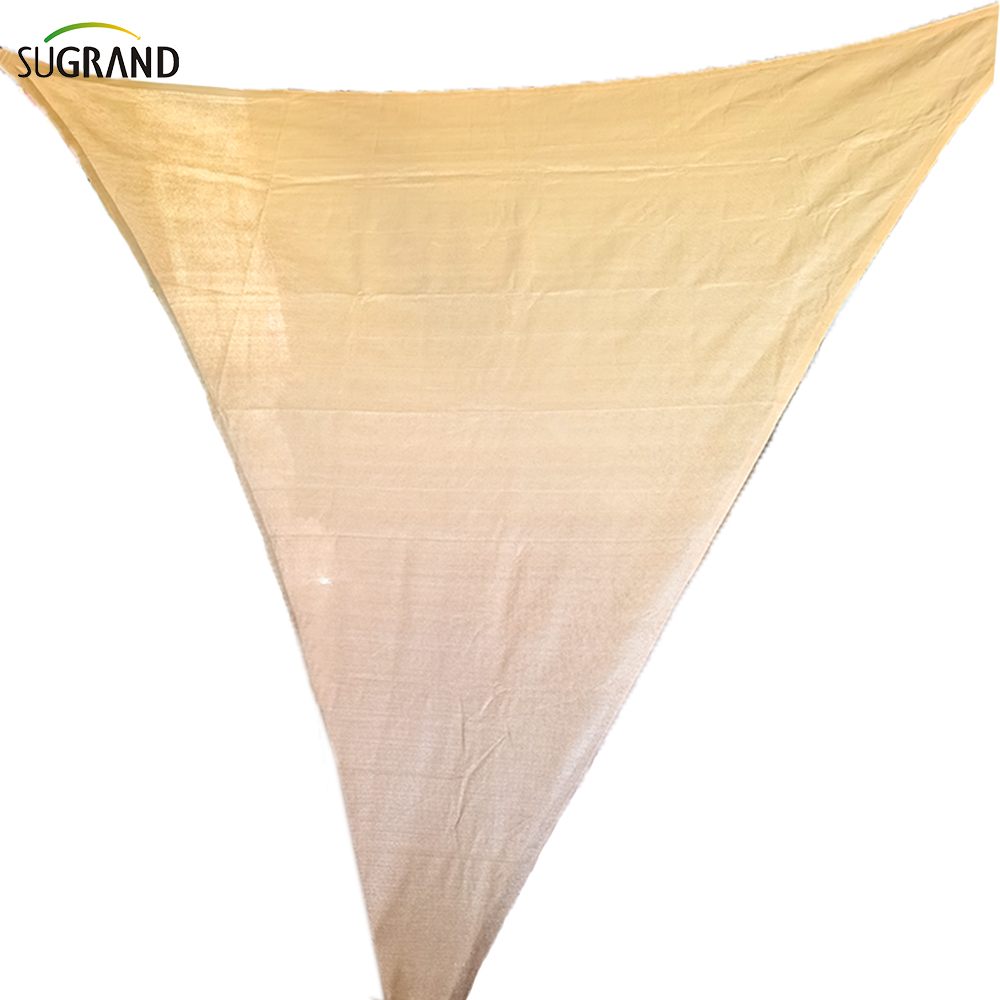 בתולה חדשה HDPE אנטי UV SUN SHADE SHADE SAIL SAINGER משולש חיצוני