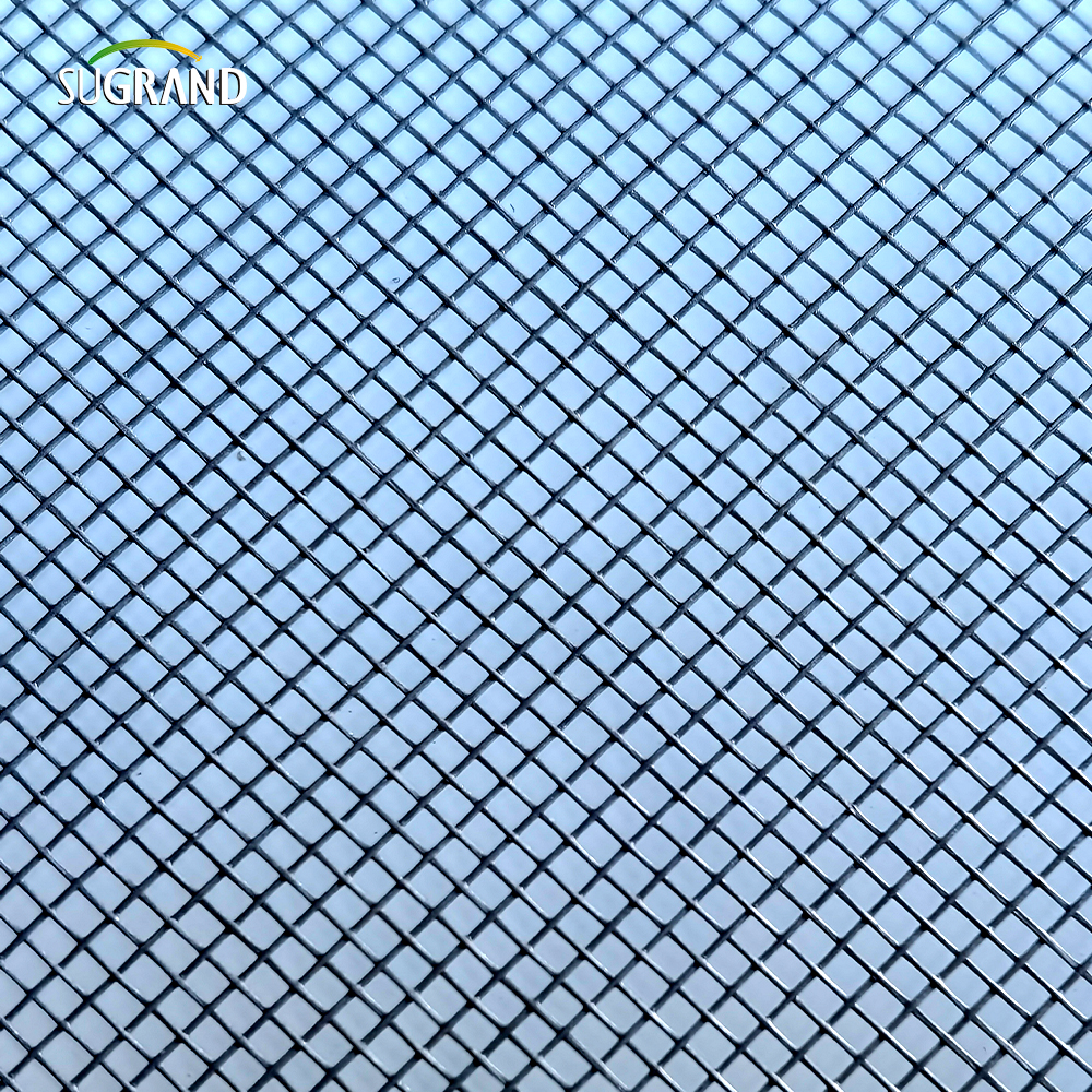 PVC מצופה PVC פיברגלס אפור פיברגלס הגנה על גנת החלון