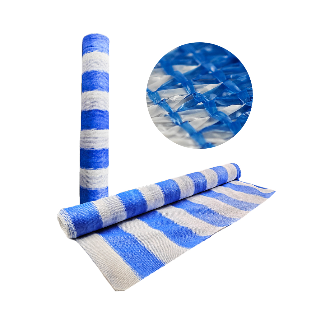 נטו צל כחול לחממה של גדר צמחי גן פרגולה