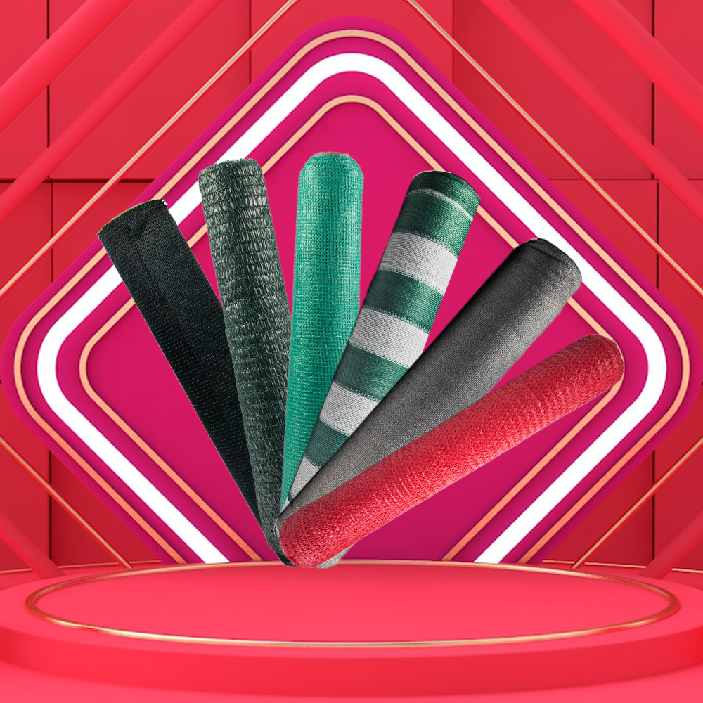 מפעל סיני אדום HDPE Agriculture Shade Net לגן