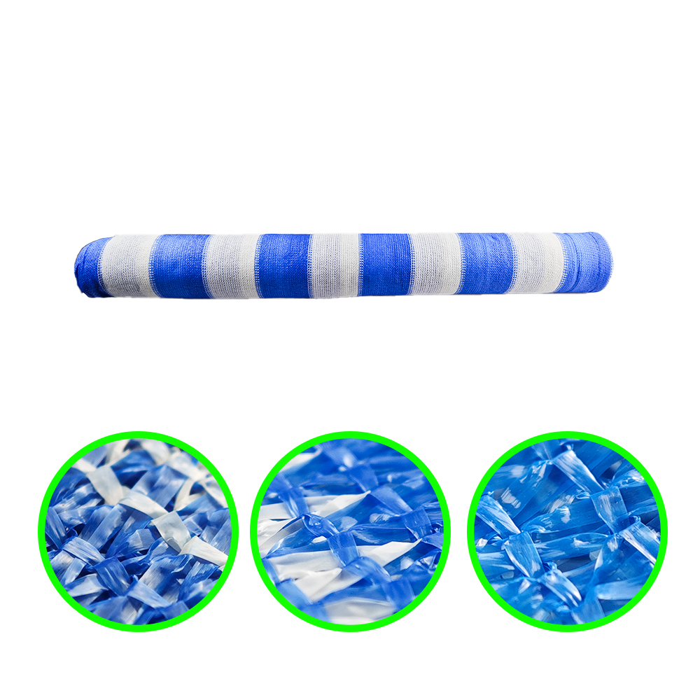 נטו צל כחול לחממה של גדר צמחי גן פרגולה