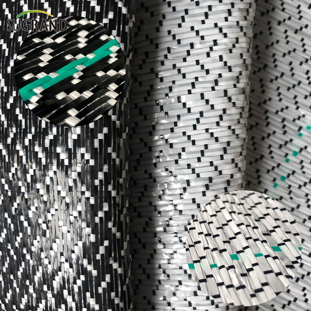 כיסוי קרקע שחור ולבן 0.7*100 מ 'מחצלת עשב לשוק צ'ילה