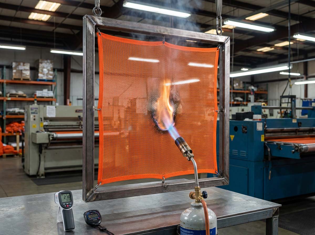 רשת בטיחות מעכבי אש