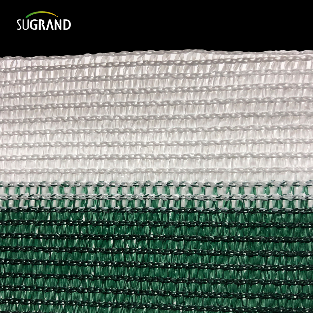 באיכות גבוהה 6 מחטים תיל שטוח מרפסת פלסטיק נטו חום ולבן דו צבעי אטום לרוח