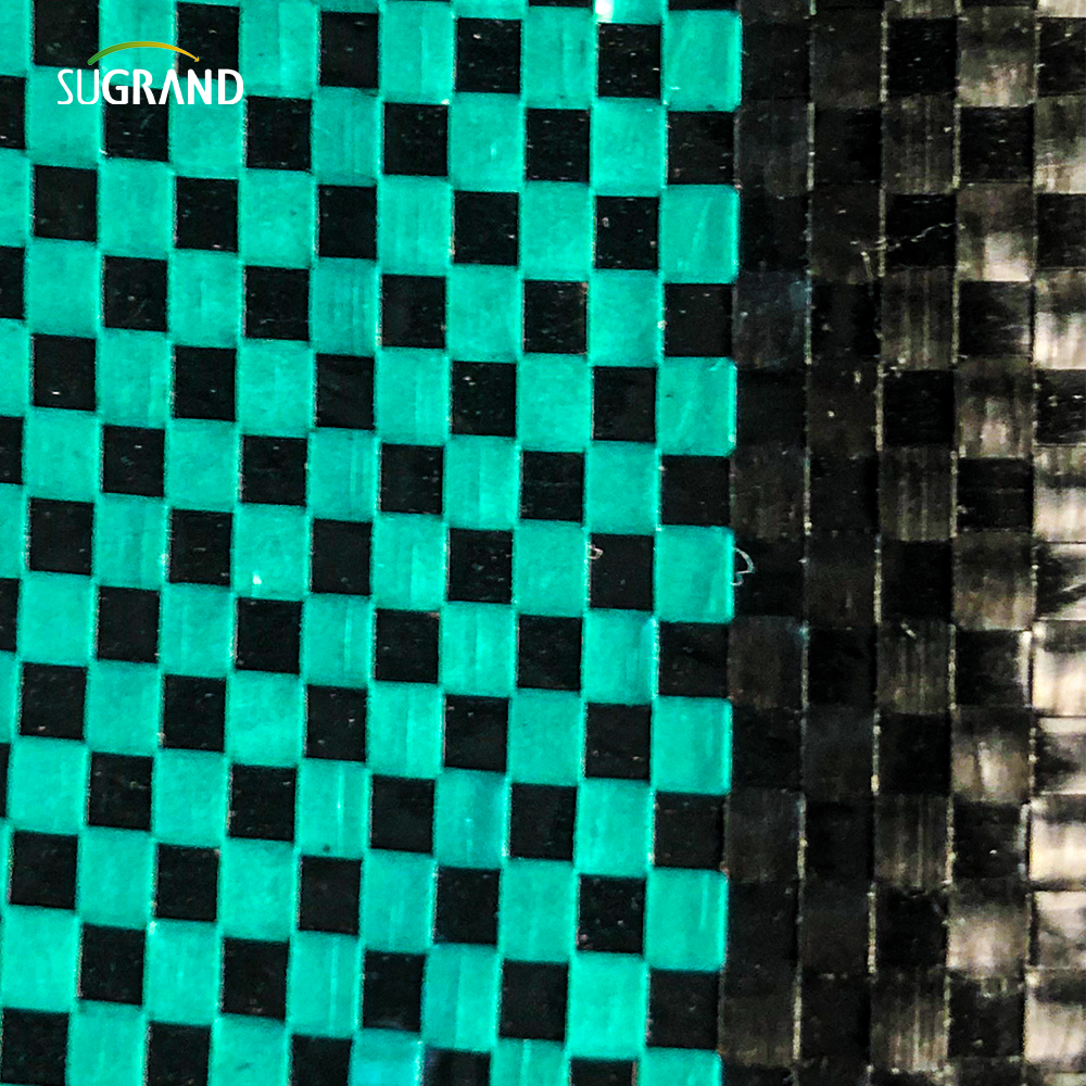 100 גרם כיסוי קרקע שחור וירוק/מחצלת עשב