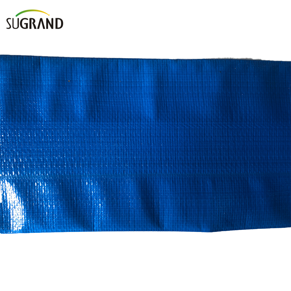 כחול שכבה צינור השקיה שטוח PVC שכב צינור השקיה של צינור שטוח 