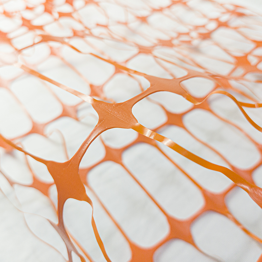 גידור גדר כתום 1x50m גדר רשת פלסטיק